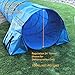 Rise8 Non-constricting Saddlebags for stabilizing Dog Agility Tunnel (Blue)
