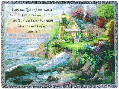 Manual inspirational collection 50 x 60-inch tapestry t…