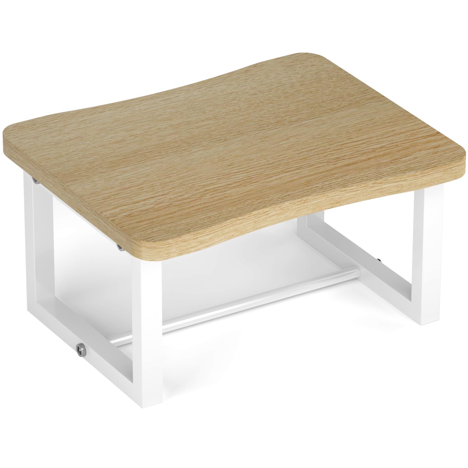 Photo 1 of iTsst Wooden Step Stool for Adults & Kids, 500 Lbs Capacity,Learning Helper Stool for Kitchen Counter Bathroom Sink Toilet Potty Training with Metal Frame,Non-Slip Pads