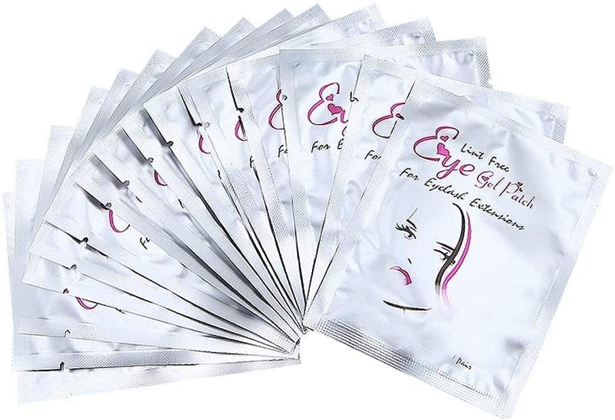 Beauty+ Eyelash Gel pads 50 Pairs Under Eye Patches Isolation Eyelash Extension Pads Lint Free Beauty Mask Tool Makeup for Pro Salon and Individual