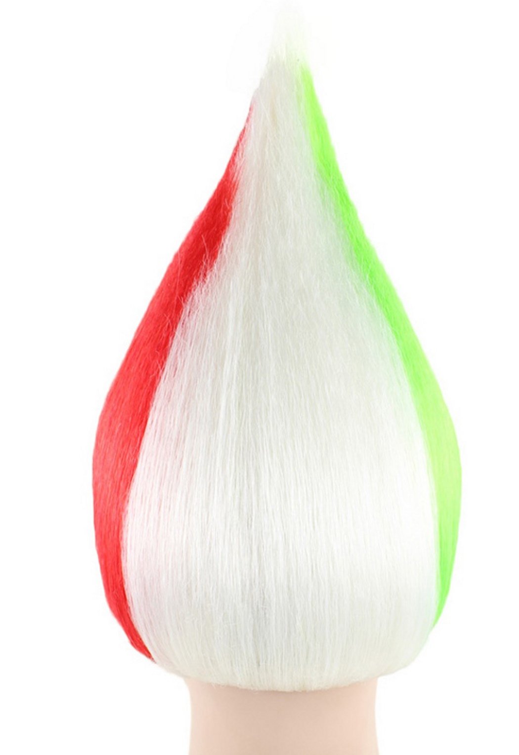 Cece Trolls Wig Italy Flag Hairpiece For Sport Football Fan Costumes Party