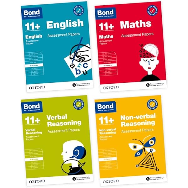 Bond 11+ Assessment Papers 8-9 years Bundle: English, Maths