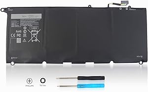 Feppery JD25G Laptop Battery for Dell XPS13 13D 13-9343 13-9350 13D-9343 1708 XPS 13D-9343-1708 1 JHXPY 5K9CP DIN02 090V7W 0DRRP RWT1R 0RWT1R 0N7T6 [ 7.4V 52Wh/6930mAh 4-Cell ]