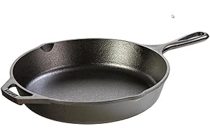 Lodge Cast Iron Skillet, Pre-Seasoned and Ready for Stove Top or Oven Use, 10.25", Black