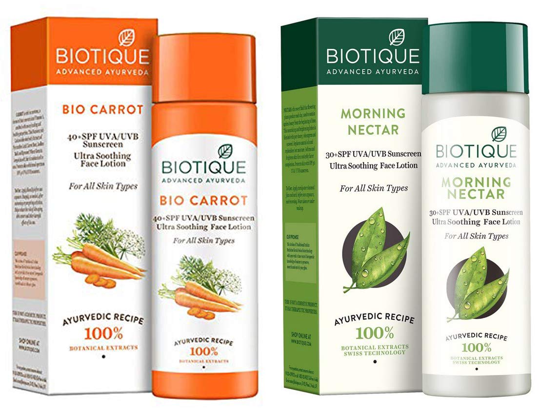 biotique carrot sunscreen uses