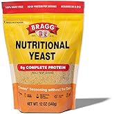 Bragg Nutritional Yeast Seasoning - 12 oz Pouch | Nutritious Parmesan Cheese Substitute - Vegan, Dairy-Free, and Gluten Free 
