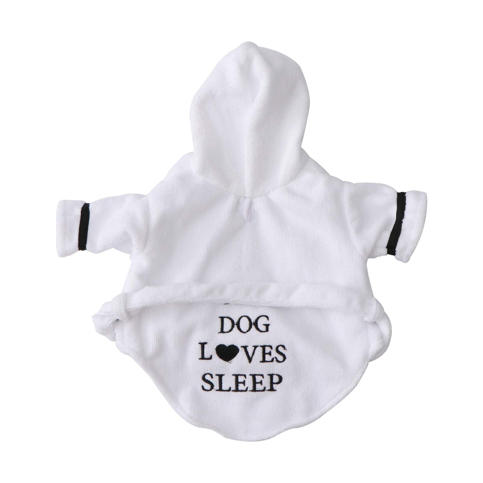 Balacoo Pet Bathrobe Pajamas Quick Drying and Super Absorbent Night Gown Bath Robe for Dog Cat with Hood