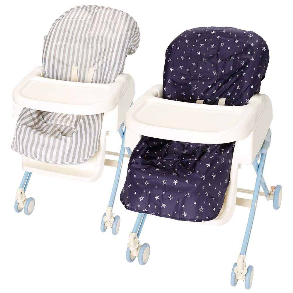 小川 お食事シート 2枚セット (手描き風星柄×ストライプ)商品画像