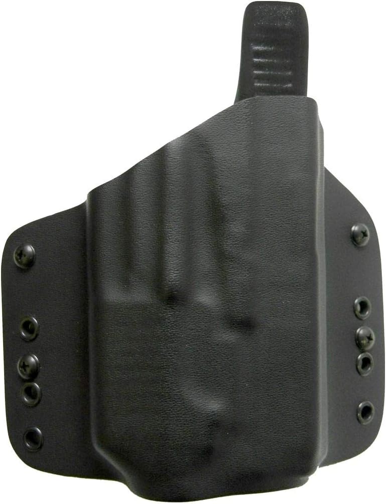 Craft Holsters Les BAER 1911 (w Rail) - 5" Compatible Holster - Crimson Trace CMR 206 Kydex Holster (6304/CT cm 206)