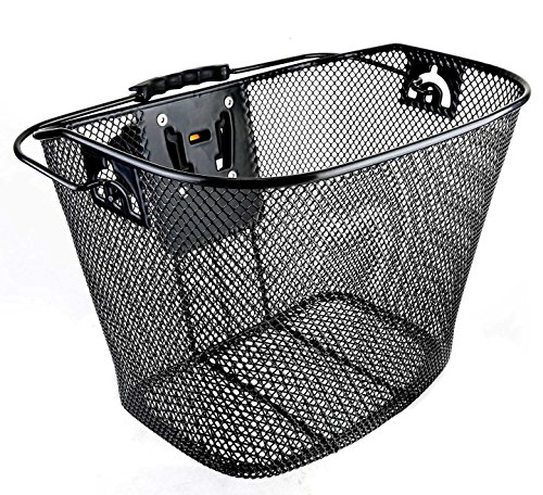 Venzo Bicycle Bike Front Basket Wicker with Quick Release