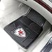 FANMATS 8899 Kansas City Chiefs 2-Piece Heavy Duty Vinyl Car Mat Set, Front Row Floor Mats, All Weather Protection, Universal Fit, Deep Resevoir Design