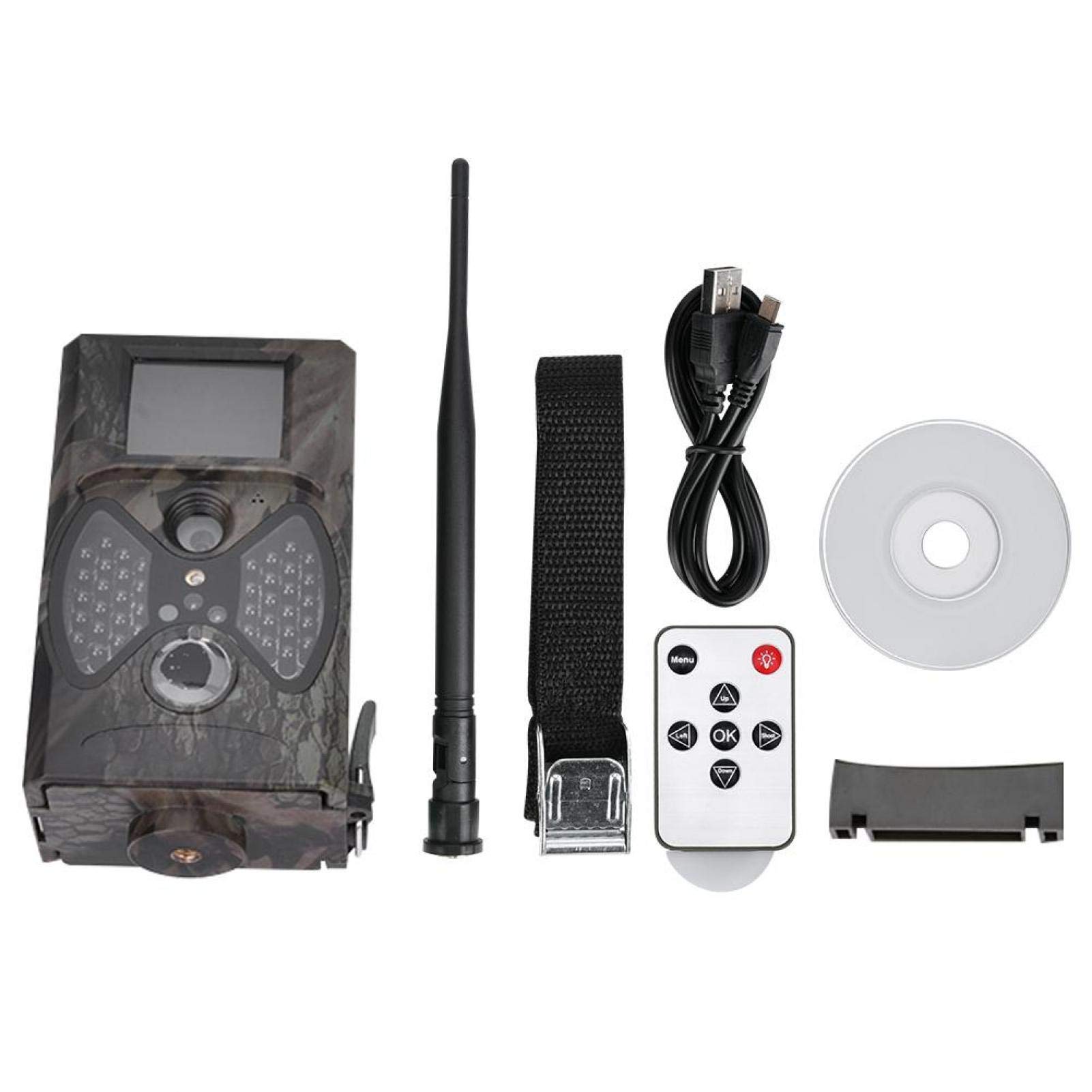 DAUERHAFT Caméra vidéo HC300M de Faune de caméra vidéo de Chasse de Carte mémoire de 32 Go avec la Fonction de MMS