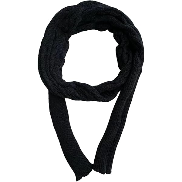 小物 \"Multi Coloured Scarf / BLACK\" Capelli New York Skinny Scarf – Tie & Wear Multiple Ways