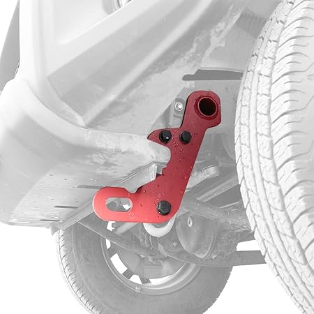 Amazon 牽引フック新型ジムニーjb64wジムニーシエラjb74wオフロード車両レスキューフロント助手席側 左前 1ピース8mm厚トレーラー フックスチール頑丈な高温スプレー防錆日本語取扱説明書jroad4x4 牽引フック 車 バイク