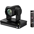 IPEVO VC-Z4K UHD 4K PTZ Camera: 1/2.8" HD CMOS, 12X Optical Zoom, AI AutoTracking, HDMI/USB-C, LAN, PoE. Ideal for Education, Video Conferencing, Church, Live Streaming on YouTube, OBS, Zoom - Black