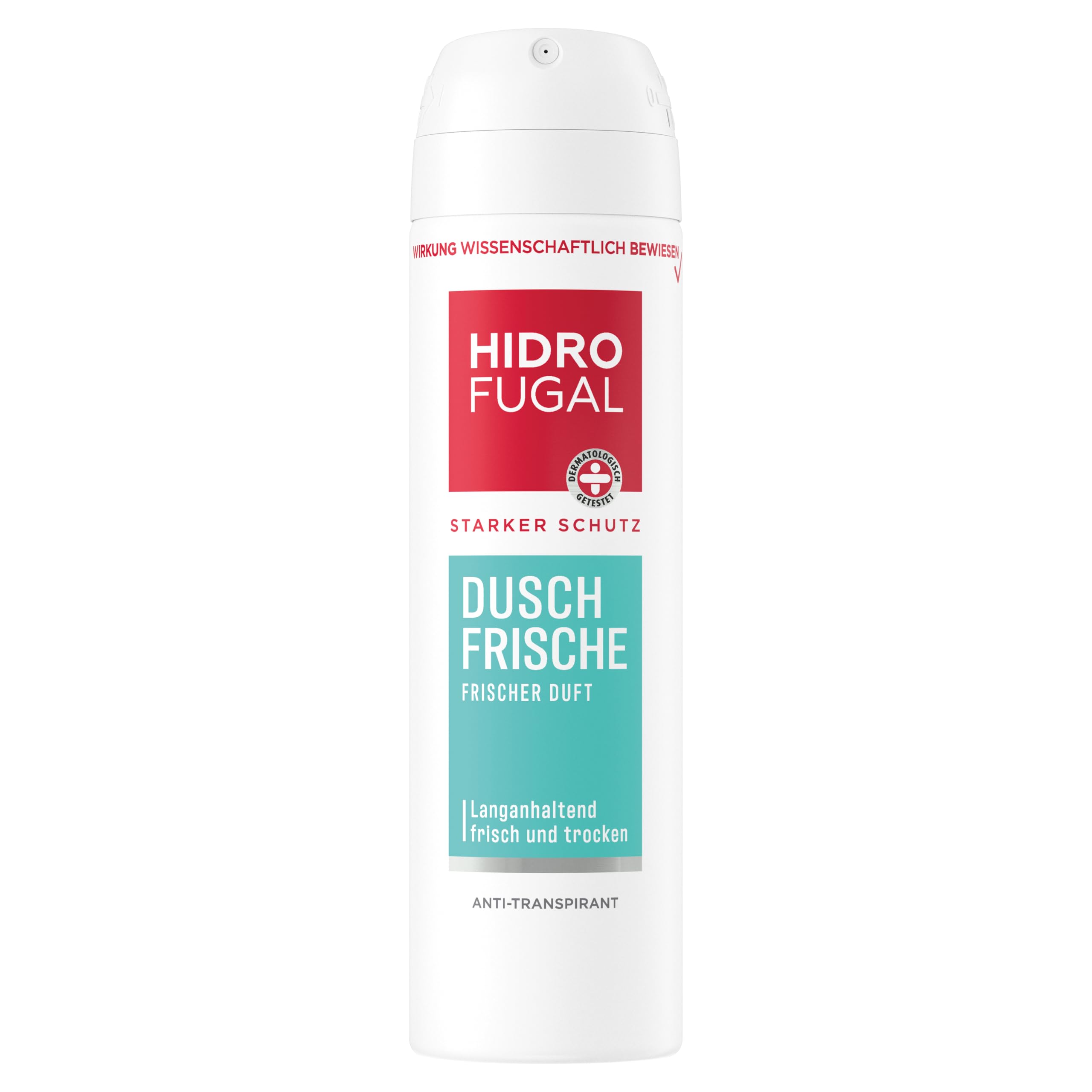 Hidrofugal Shower Fresh Spray (150 ml), Strong Antiperspirant Protection with Pleasant Fresh Fragrance, Deodorant Spray for Strong Protection without Ethyl Alcohol