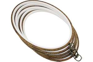 11'' Oval Embroidery Hoop for Cross Stitch,guofa 5PCS 29cm Imitated Wood Embroidery Hoops for Hanging Arts Decoration