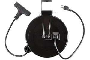 Bayco SL-801 13-Amp 30-Foot Triple-Tap Retractable Reel