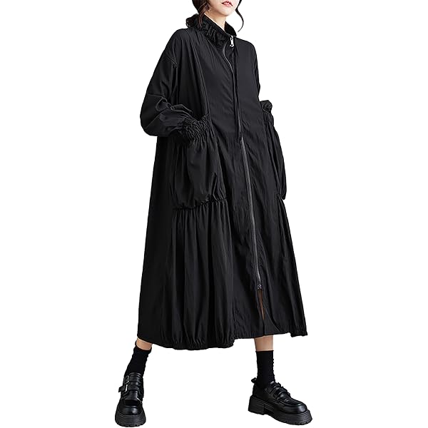 2025 Women's Fashion Oversized Shirt Dress Lapel Button Down Long Sleeve  Loose Fit Flowy Hem Casual Maxi Dresses(Black) at Amazon Women's Clothing  store