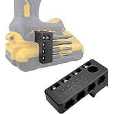 Magnetic 1/4-Inch Hex Bit Holders Fit for Dewalt Wrox Cordless Impacts Screwdrivers,Powerful Magnet Drill Bit Holster Sleeve Organizer, Hex Screw Bit Storage on side of Power Drill,Right Side