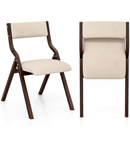 Amazon.com: GOFLAME Folding Dining Chairs Set of 2, Assembled