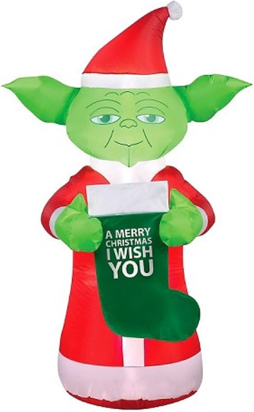 Star Wars Airblown Inflatable Lit 5 Foot Christmas Yoda