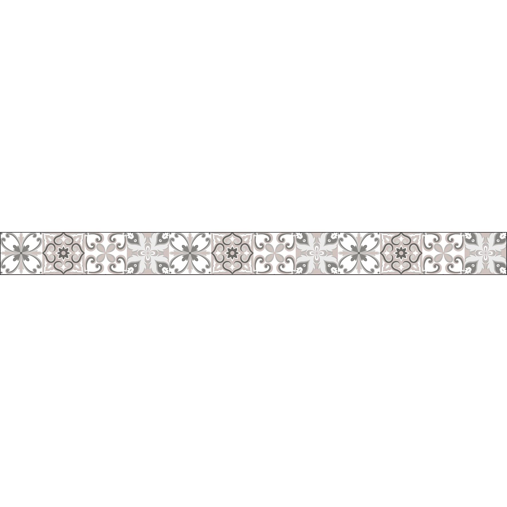 PLAGE 260012 3 Self-Adhesive Wall Borders Lazzaro Aurore - (5 x 60 cm), Multicolour (180 x 5 cm)