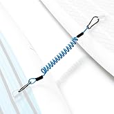 Koetsu Blue Paddleboard Connection Rope &ndash; 5mm Diameter x 100cm Length SUP Coiled Leash Coil Cable (1PCS)