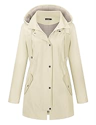 LOMON Women Rain Jacket Lightweight Hooded Jackets