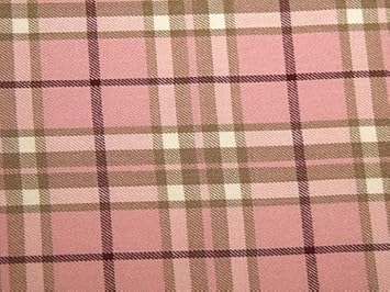 Poly Viskose Tartan passend Kleid Stoff pink – Meterware