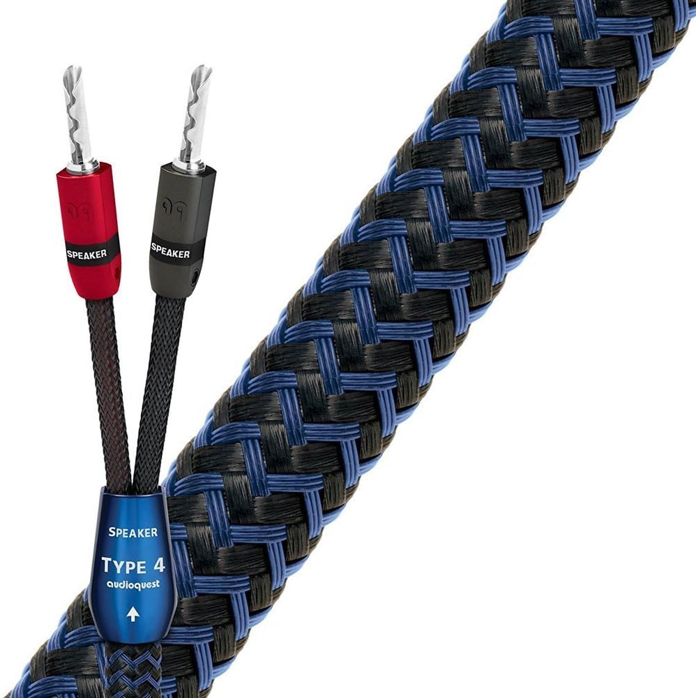 AudioQuest Type 4 Speaker cables with preattached banana