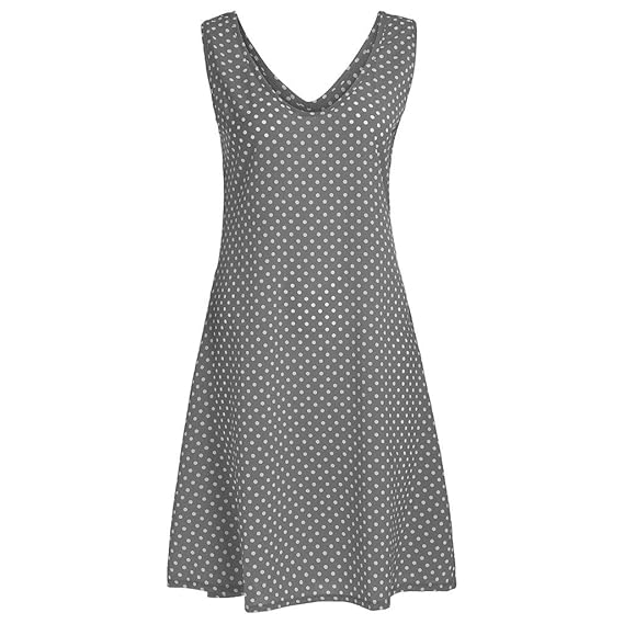 Robe Plage Femme Eté Coton Sans Manche Ample Robe De Plage