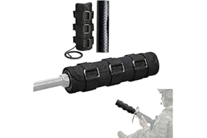 Tactical Suppressor Cover 5/6/7/7.5/9 Inch Silencer Heat Shield Sleeve with Burnproof Microfiber Sleeve & Silicon Lining for 