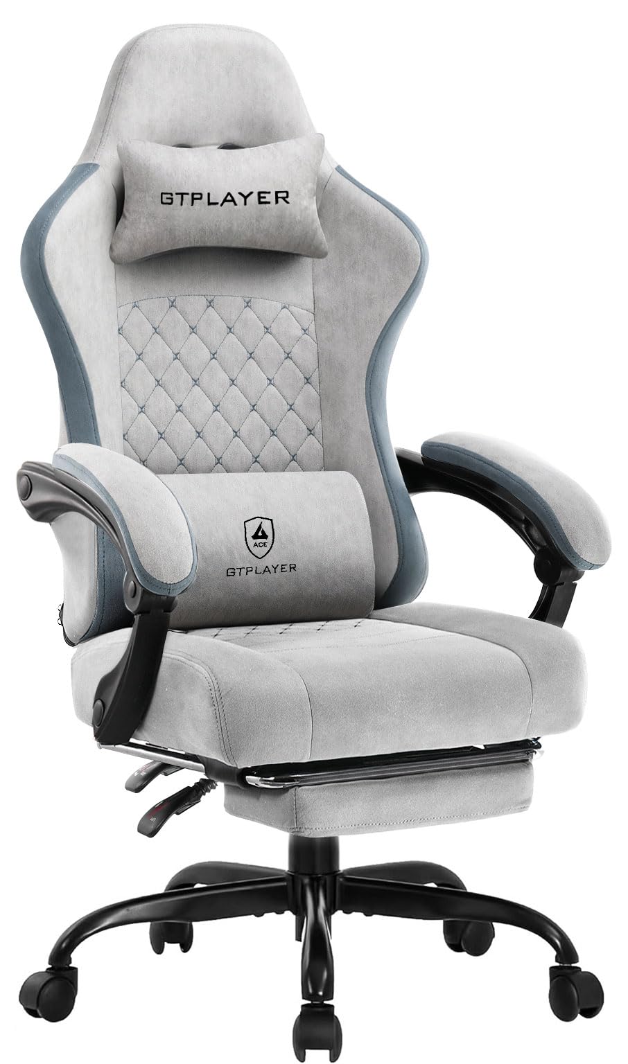 GTRACING ‎LR002 ゲーミングチェア グレー ジーティーレーシングの商品画像