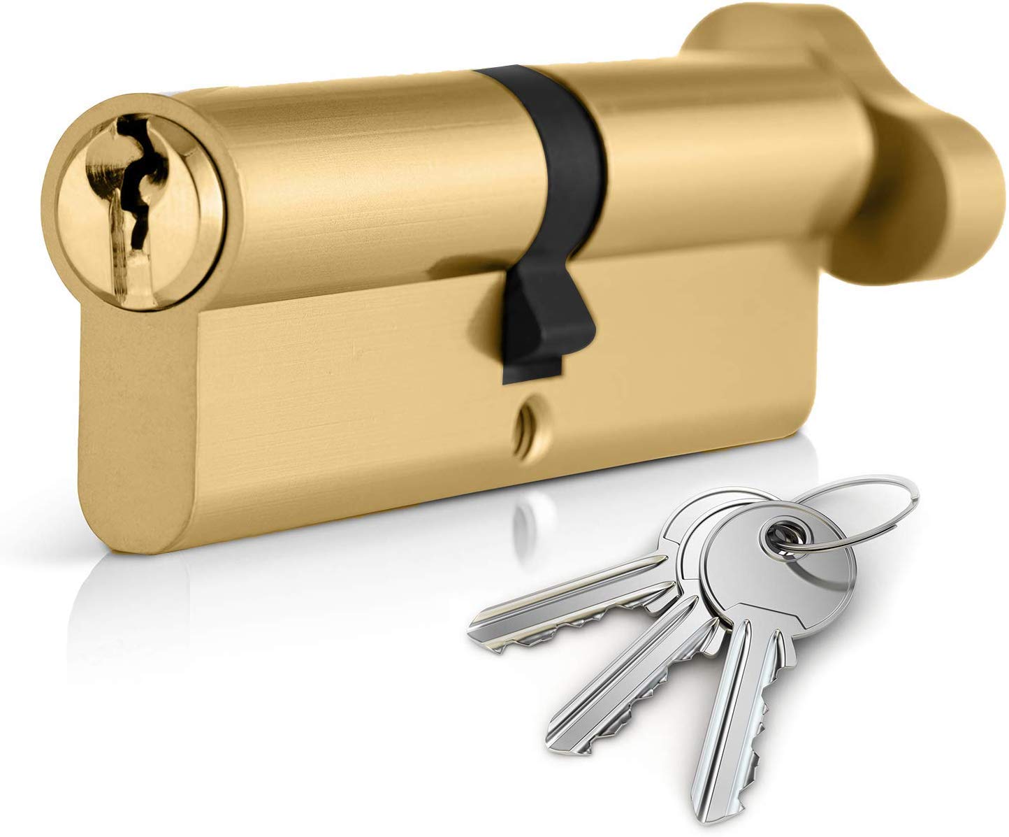 Door Hardware & Locks Brass & Nickel Drill Resistant Replacement Thumb