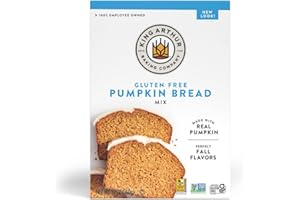 King Arthur, Gluten Free Pumpkin Bread + Muffin Mix, Gluten-Free, Non-GMO Project Verified, Certified Kosher, 12 Ounces