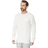 POLO RALPH LAUREN Embossed Thermal Long Sleeve Crew Shirt for Men - Cotton-Polyester Blend Construction Nevis SM One Size