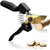 Ultra Sharp Bypass Pruning Shears,Professional Garden Shears With SK5 Steel Blade,Safety Lock 3/4" Branches Clippers,Heavy Duty Scissors,Effortless Pruner For Gardening Rose,Tree,Plant,Woman,Arthritis