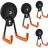 ENUODA Strong Magnetic Hooks Heavy Duty 4 Pack Garage Hooks Heavy Duty Rare Earth Magnetic Wreath Hanger for Front Door, Coat