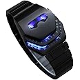 Vavna Men's Peculiar Cool Gadgets Interesting Amazing Snake Head Design Blue LED Watches WTH8021