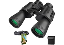 20x50 Binoculars for Adults, High Power Compact Waterproof Binoculars Telescope with Low Light Night Vision for Hunting Bird 