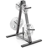 Marcy Standard Weight Plate Tree for 1-Inch Plates for Home Gym, 300 lb. Max. Capacity PT-5733