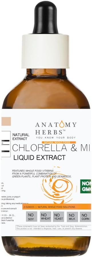 Chlorella & Milk Thistle Liquid Extract, Alcohol Free, Non-GMO