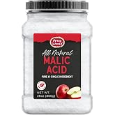 Malic Acid Powder 1.75 LB Jar (28oz) - Food Grade, Pure &amp; All Natural, Crystals, Tart Flavor, Non-GMO by Spicy World