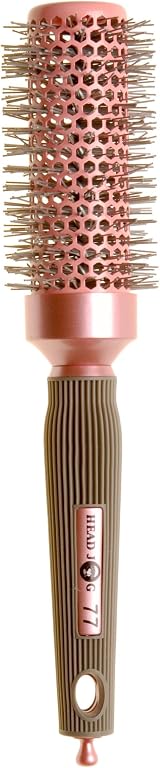 Head Jog 77 Pink Radial Brush Ceramic Coated Barrel 33mm Nylon Bristles view 6