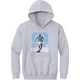500 LEVEL Erling Haaland Manchester City Youth Hoodie Sweatshirt - Erling Haaland Manchester City Bold Number