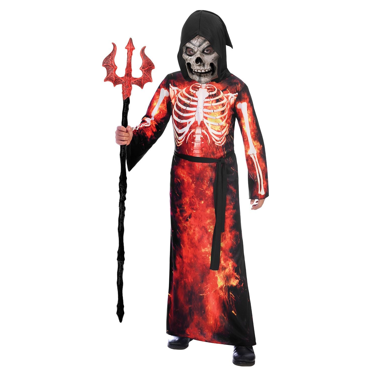 amscan 9905058 Childs Fire Reaper Halloween Fancy Dress Costume Age 6-8 Years