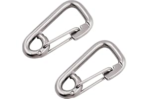 SHENGHUISS Spring Snap Hook Marine Grade 316 Stainless Steel Safety Quick Link Carabiner Heavy Duty Snap Hook Clip