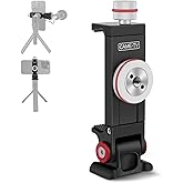 Came-TV Phone Tripod Mount with Arca Port, Aluminum Tripod Phone Mount Holder Smartphone Clamp for iPhone 16 Pro Max Samsung Galaxy, Compatible with DSLR/Camera Cage/Vlogging Rig/LED Light (61034)