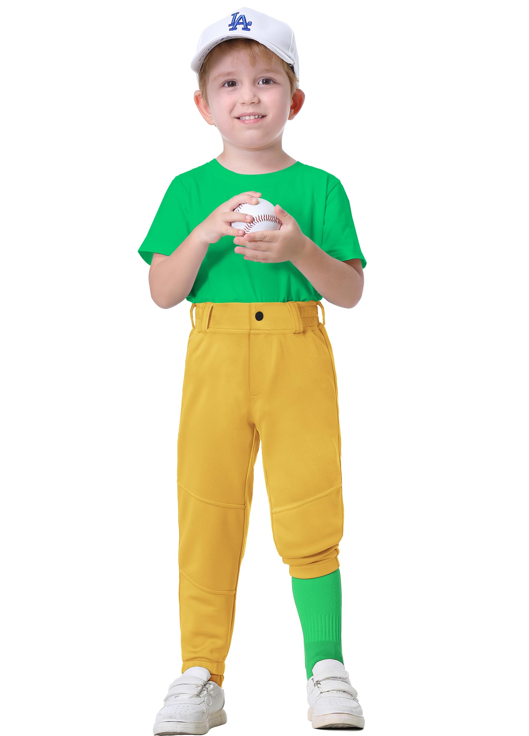 Photo 1 of MIVEI 2T-7Years Toddler Baseball Pants - Youth Kids Tee Ball Pants with Belt Loops Little Grils Softball Knicker Pants UPF50+